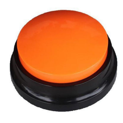 Voice Recording Pet Training Button – 30-Second Playback Buzzer for Dogs, Interactive Clicker Toy