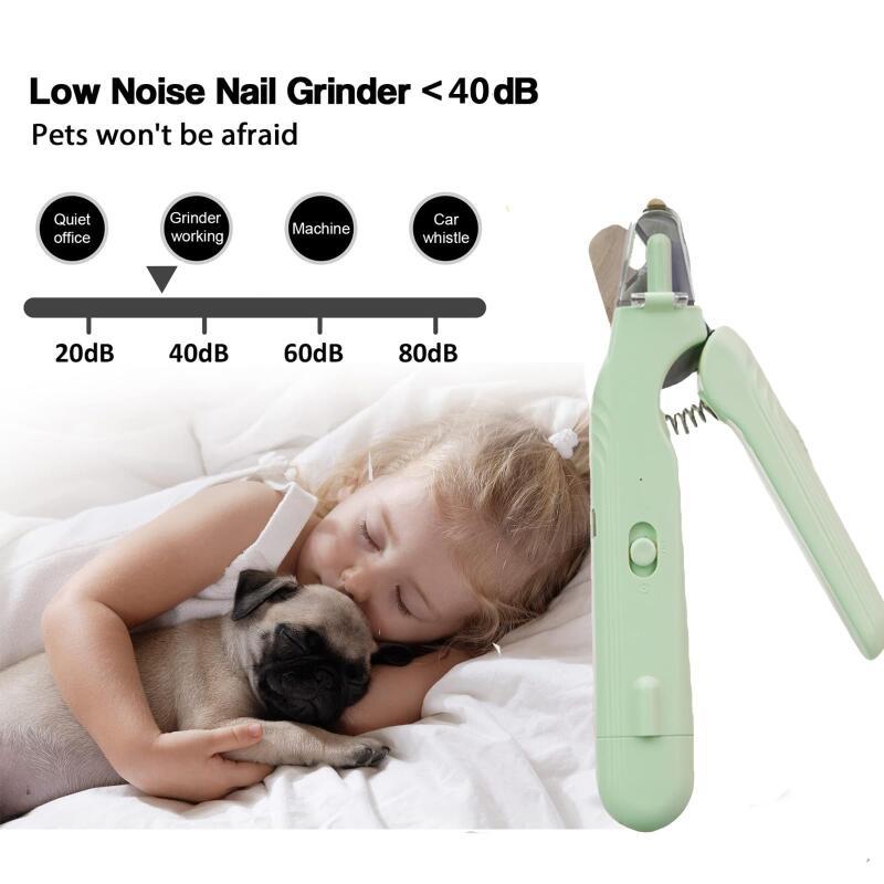 2-in-1 Pet Nail Clippers with LED Light – Dog & Cat Paw Nail Trimmer with Blood Line Guard