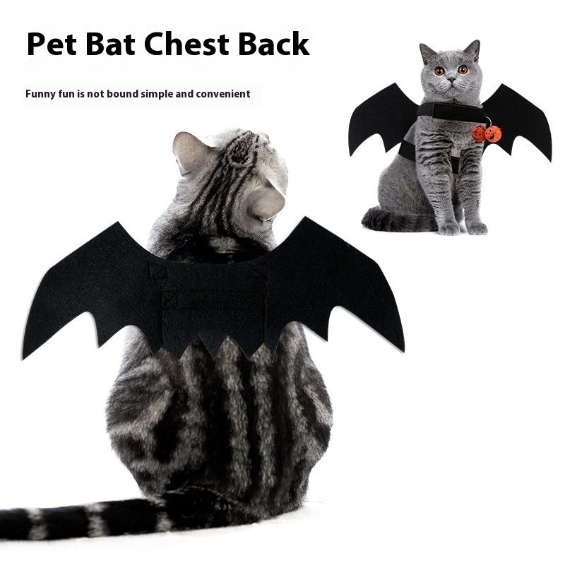 Halloween Pet Costume – Felt Bat Wings for Dogs & Cats