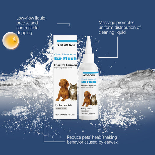 Dog & Cat Ear Cleaner – Gently Removes Earwax and Dirt