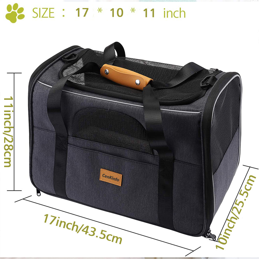 Soft Foldable Portable Cat and Dog Carrier Comfortable Pet Travel Bag