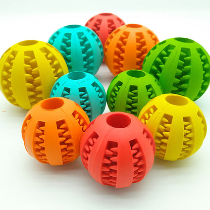 Pet Slow Feeder Dog Toy - Cute Rubber Dog Ball Interactive Treat Dispensing Toy For Training Boredom Relief And Healthy Eating