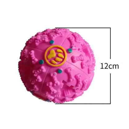 Dog Food Ball Bite Resistant Toy Puzzle Large And Small Size Interactive Pet Toy For Dogs Durable Treat Dispensing Fun