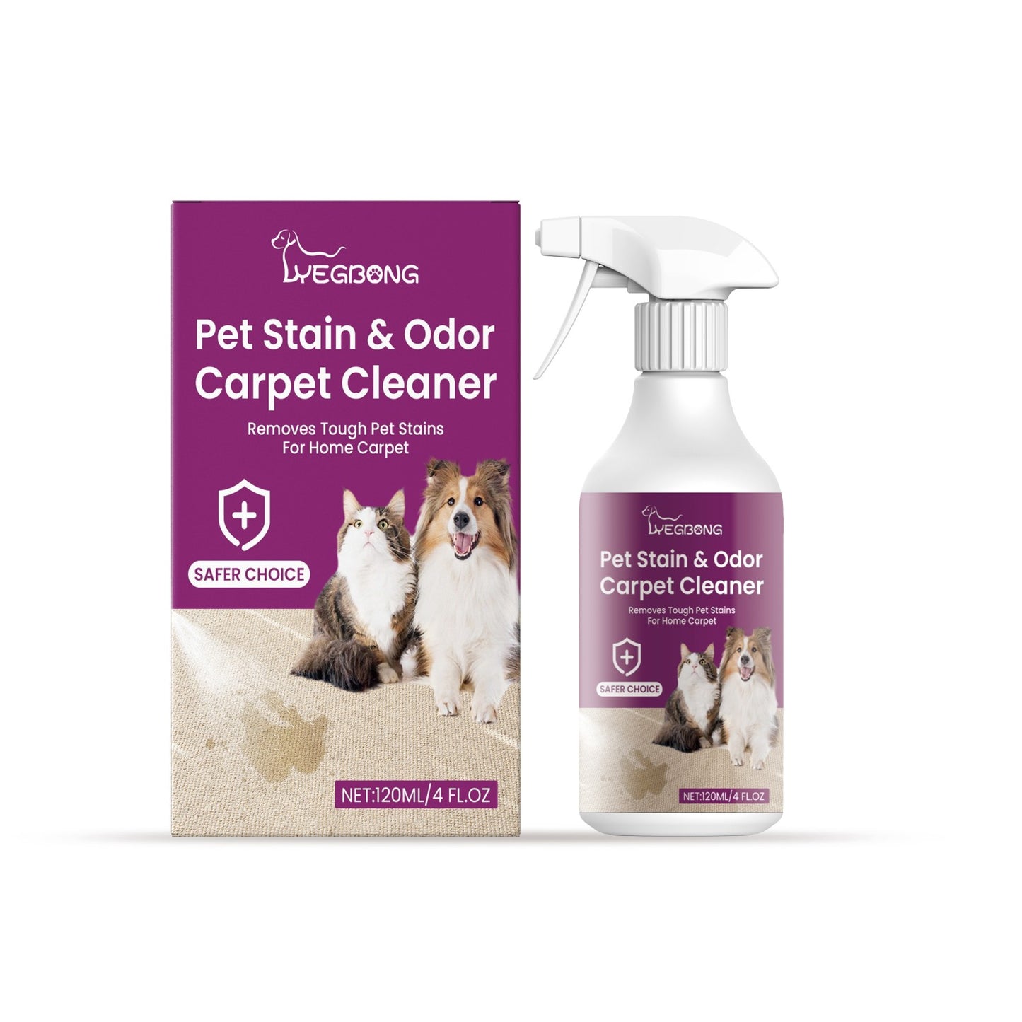 Pet Stain & Odor Carpet Cleaner – Removes Pet Accidents Effectively