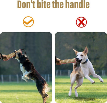 Dog Tug Toy Bite Pillow – Jute Training Toy for Tug-of-War & Puppy Training