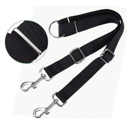 Multipurpose Dual-Headed Dog Leash – Adjustable Lead for Walking & Training Two Dogs