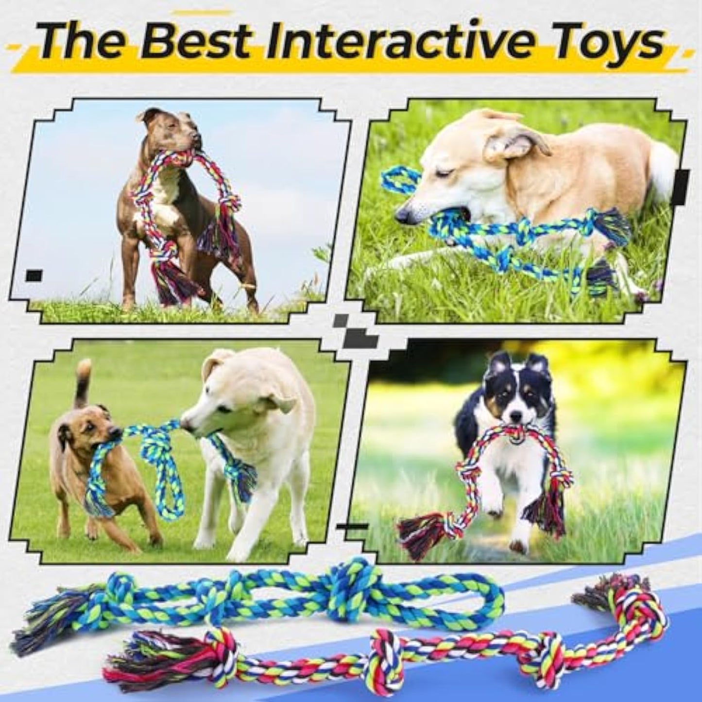 Heavy-Duty Dog Rope Toy – Tough Tug Toy for Aggressive Chewers