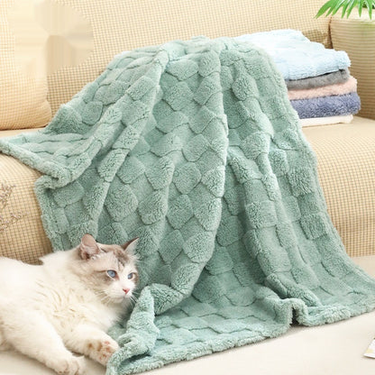 Warm Pet Blanket Bed – Soft & Cozy Sleeping Blanket for Dogs